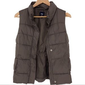Gap Women's Brown Puffer Vest